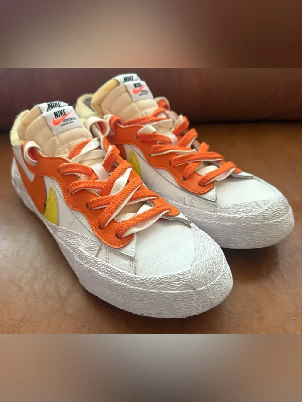 Nike x Sacai Blazer Low Magma Orange DD1877-100 Men’s 9